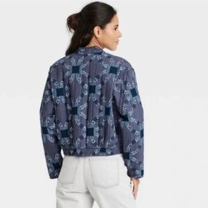 Universal Thread Blue Quilted Jacket Medium